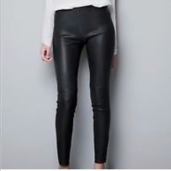 Zara basic leather pants Clearance